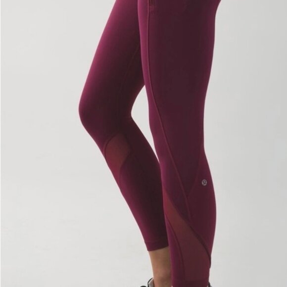 Lululemon Inspire Tight I (Mesh)Dashing Purple size 4 - Picture 4 of 12